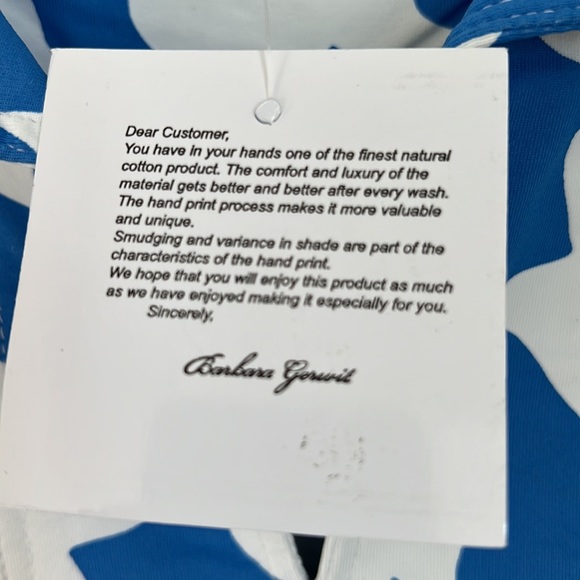 NWT Barbara Gerwit Federal Blue & White Dress Size Large - Picture 4 of 5